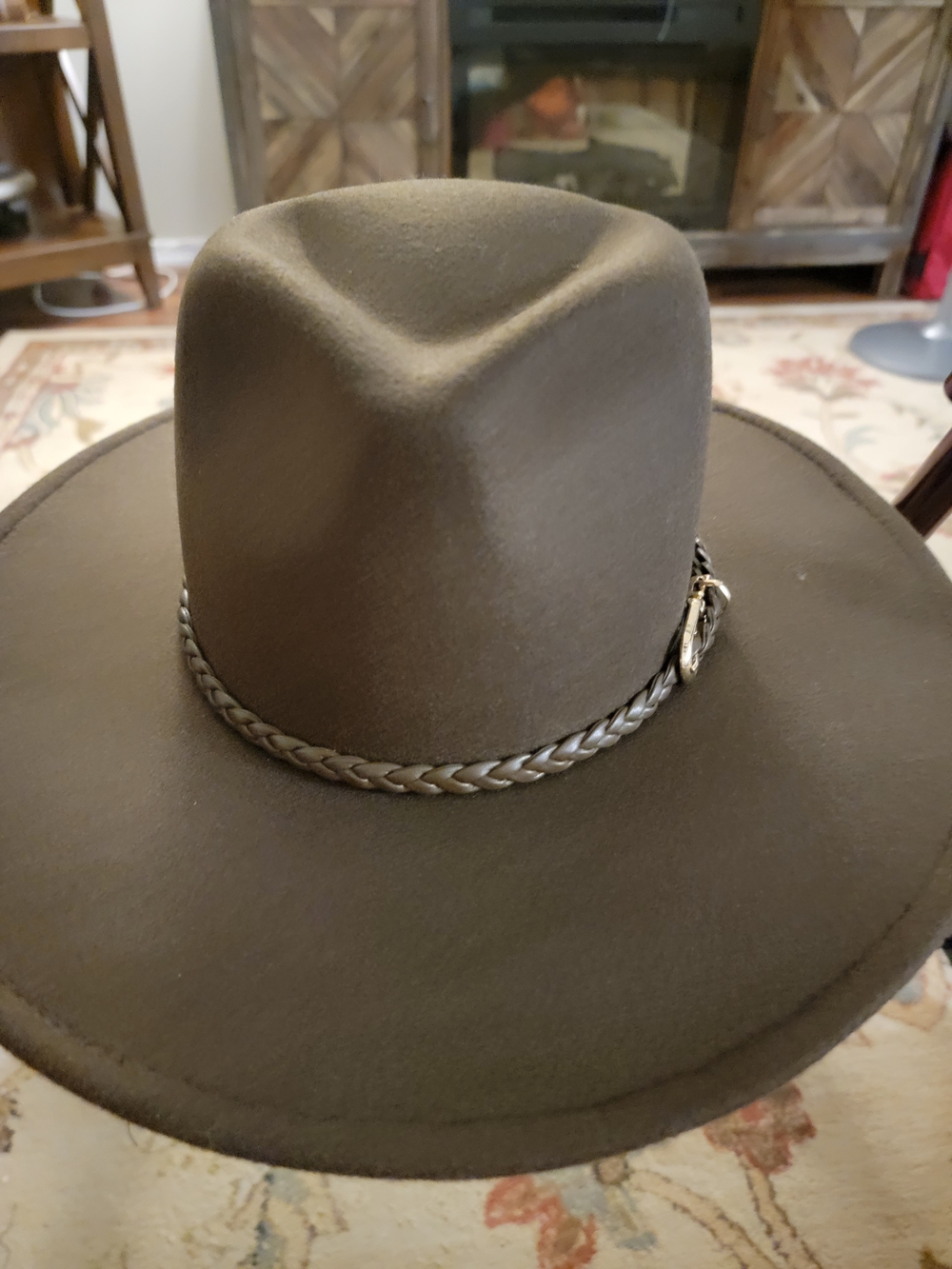 New NWOTBrown Felt Western Hat with Braided Band Torrid